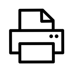 Wall Mural - printer icon vector with simple design.fax icon