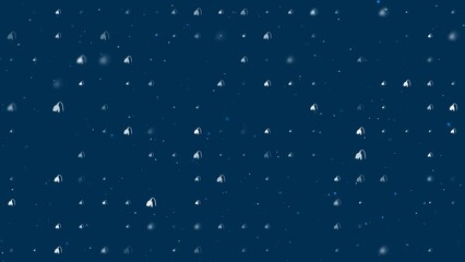 Poster - template animation of evenly spaced snowdrops of different sizes and opacity. animation of transpare