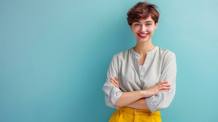 Wall Mural - The Smiling Confident Woman