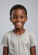 © jarntag - portrait view of a regular happy smiling Africans boy , ultra realistic, candid, social media, avatar image, plain solid background