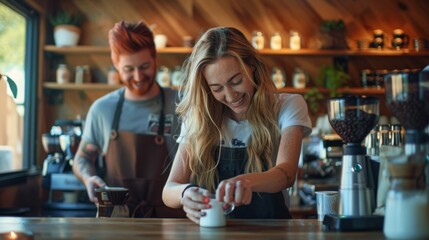 Sticker - the baristas in the cafe