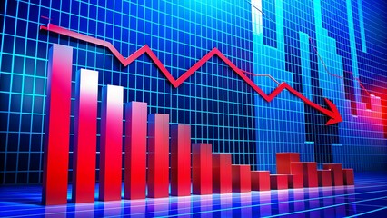 A business finance graph reveals a sharp decline in stock prices. Learn how to identify red flags in stock market charts and adjust your investment strategy accordingly.