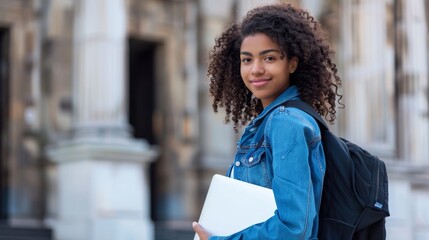 Sticker - The student with a backpack