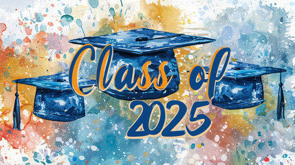 Wall Mural - Class of 2025 Graduation Banner