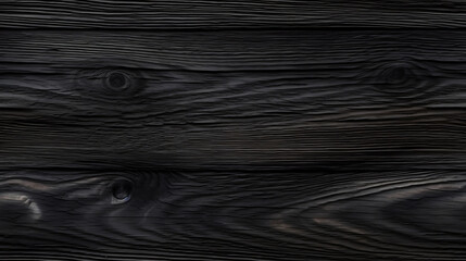 Black wood background, black pine plank