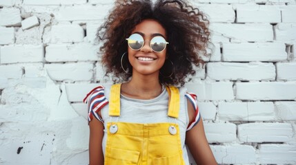 Wall Mural - The Woman in Yellow Overalls