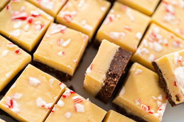 Wall Mural - Homemade candy cane fudge