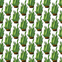 Poster - Creative marine seamless pattern