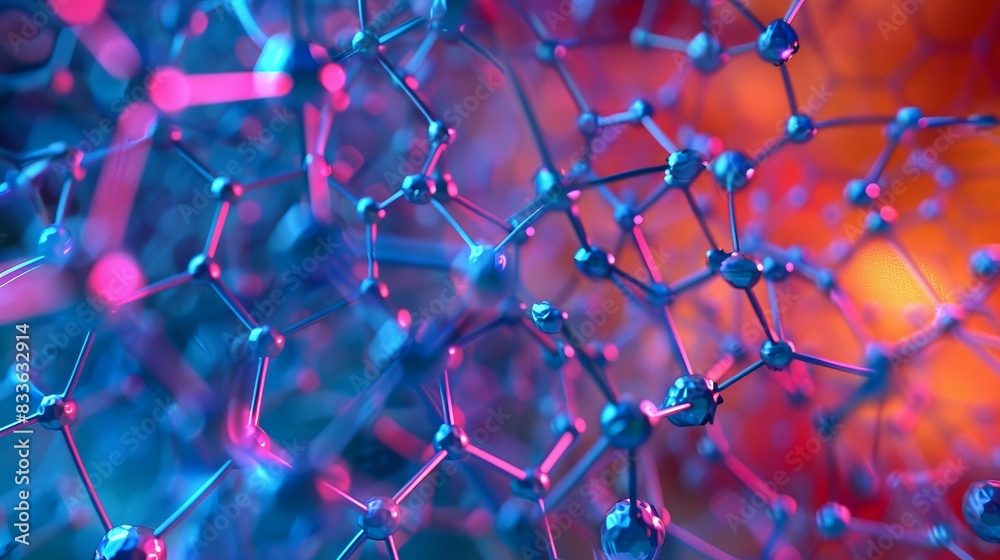 An engaging image of the molecular interactions in a crystal lattice ...