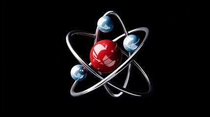 Poster - Depiction of a hydrogen atom: Show the simple structure of a hydrogen atom, with a single proton and electron, highlighting its fundamental role in chemistry