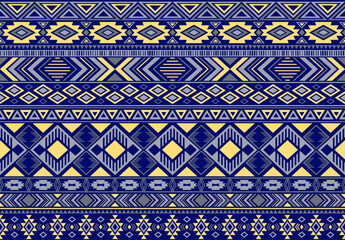 Wall Mural - Tribal ethnic motifs geometric vector seamless background.