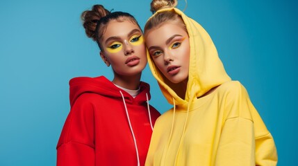 Poster - The Fashionable Women in Hoodies