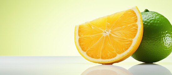 Poster - citrus fruit closeup. Creative banner. Copyspace image