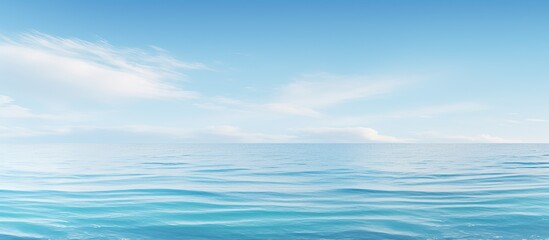 Leinwandbilder - The clear Sea landscape. Creative banner. Copyspace image