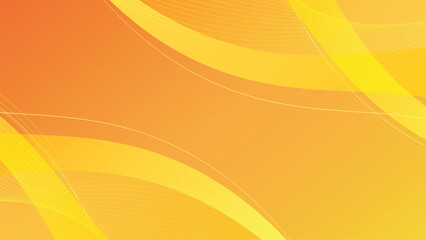 Poster - Abstract colorful orange curve background. Vector illustration
