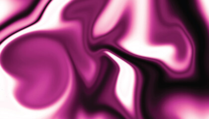 Wall Mural - Colorful liquid background. Abstract metallic background with flowing waves. Seamless pattern with pink swirls.