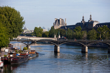 Wall Mural - Pont des Arts over the Seine river in Paris