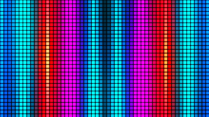 Leinwandbilder - Abstract background from multi-colored squares. Abstract gradient background. Pixel background for web design. Small squares of computer mosaic. 3D rendering.