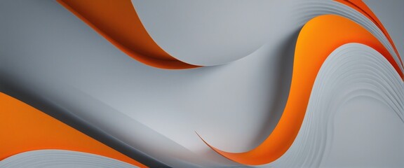 Wall Mural - abstract gray orange illustration graphic wall paper