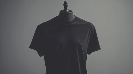 T-shirt mockup showing design placement. Ideal for clothing designers and brand and print presentations.