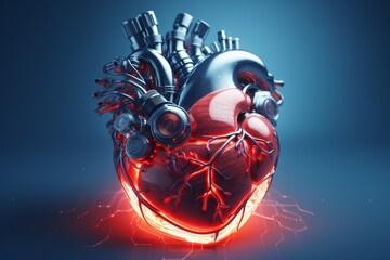 Aufkleber - AI is used in developing educational programs and creating clinical models to study and evaluate heart disease.