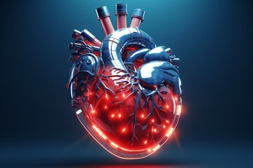 Aufkleber - AI is used in developing educational programs and creating clinical models to study and evaluate heart disease.