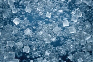 Poster - ice cubes background