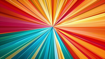 Wall Mural - Abstract Starbursts, Bright starburst patterns with dynamic colors and high energy