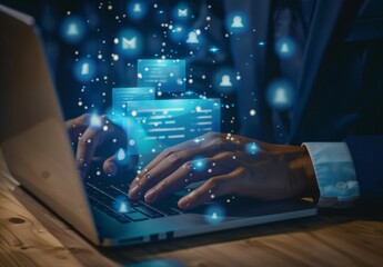 Poster - Online document management on cloud-based platforms and retrieval from a digital file storage system or software. Recordkeeping, database technology, file management.