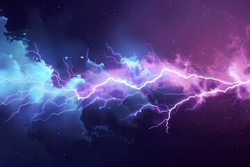 abstract lightning black background vector 3d rendering