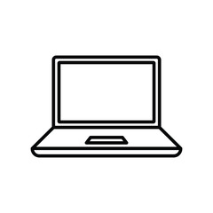 laptop icon vector design template simple and clean