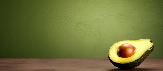 Aufkleber - The ripe avocado with copy space image.