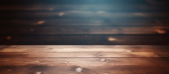 Poster - Wooden table with empty copy space image for abstract background.