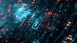 © pipo - A digital lock symbolizing secure account login, glowing softly amidst binary code strands