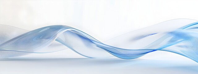 Poster - Light Wave Refraction Abstract 3D Rendered Fluid Motion Effect