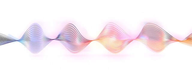 Poster - rhythmic light wave frequency modulation vibrant digital abstract background