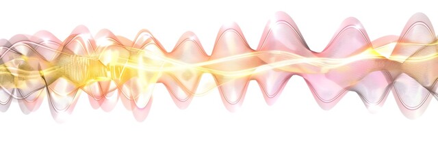 Poster - Vibrant Light Wave Frequency Modulation Background