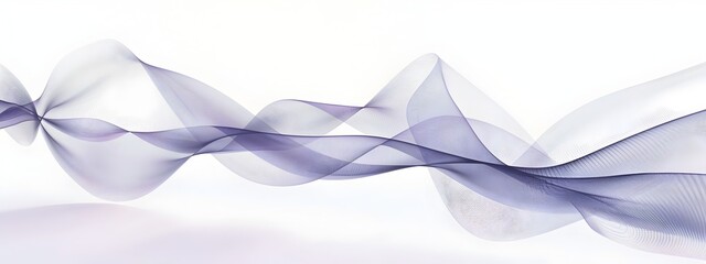 Poster - monochromatic light wave a mesmerizing digital artwork of flowing curves and vibrant gradients