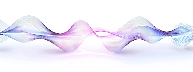 Poster - Colorful Radio Frequency Light Wave Pattern in Abstract Digital Backdrop