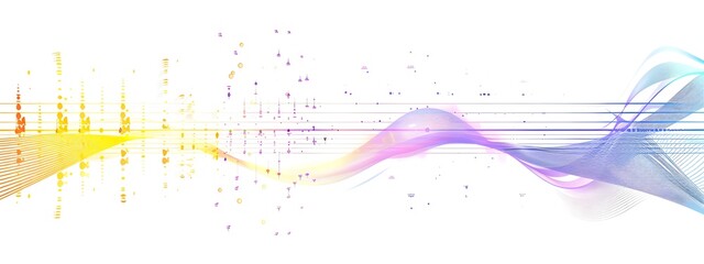 Poster - light wave with accompanying frequency spectrum