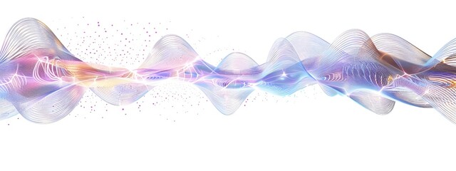 Poster - Mesmerizing Interference Patterns of Luminous Waves   Captivating Digital Art of Light Waves