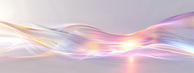 Poster - Linearly Polarized Light Wave with Vibrant Fluid Gradient Effects