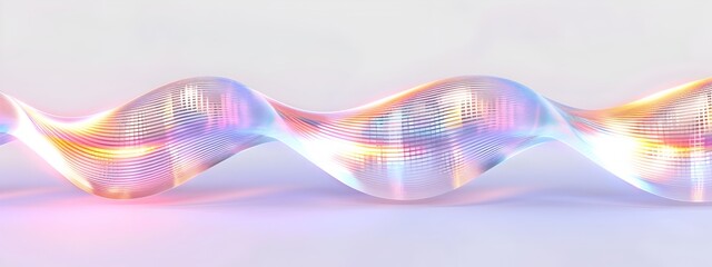 Poster - elliptically polarized light wave dynamic swirling luminous patterns in vibrant hues