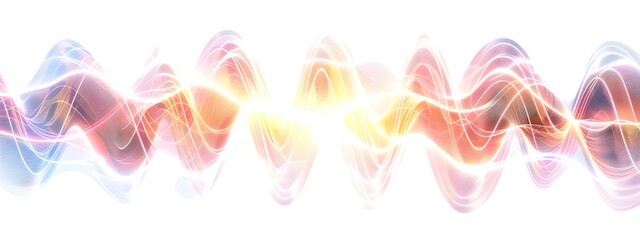 Poster - Mesmerizing Light Wave with Quantum Fluctuations Vibrant Digital Showcasing Dynamic Energy and