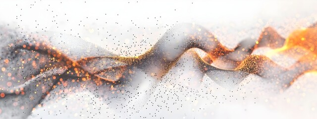 Poster - Captivating Light Wave Scattering 3D Rendered Abstract Motion Design