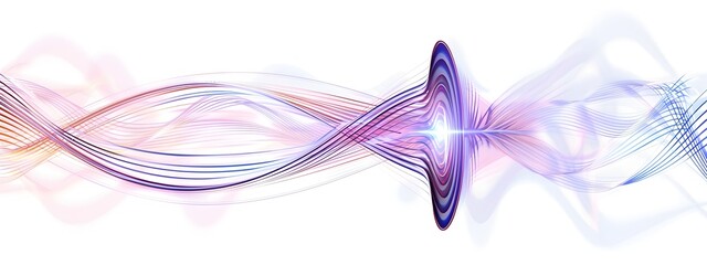Poster - Dazzling Light Wave with Magnetic Field