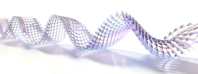 Poster - Mesmerizing Light Wave in Optical Lattice Pattern   Futuristic 3D Digital