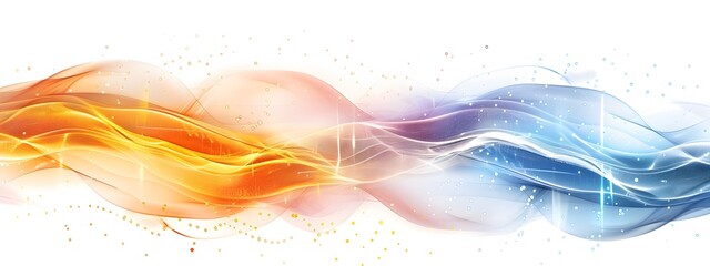 Poster - Luminous Light Wave with Vibrant Color Patterns and Kinetic Energy Flow