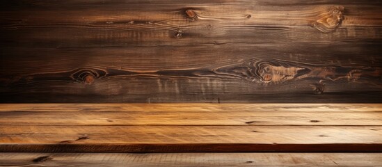 Wall Mural - Background of a wooden table, perfect for a copy space image.