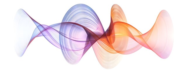 Poster - Light Wave in Optical Gyroscope on White Background